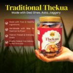 Jaggery & Wheat Thekua Family Pack – 4 x 450g | No Maida, No Preservatives, No Sugar - Image 3