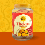 Sooji Coconut Thekua with Desi Ghee | 450g Pack  – Traditional Bihari Snack