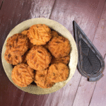 Sooji Coconut Thekua with Desi Ghee | 450g Pack  – Traditional Bihari Snack - Image 2