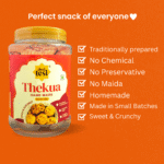 Sooji Coconut Thekua with Desi Ghee | 450g Pack  – Traditional Bihari Snack - Image 5