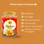 Wheat & Jaggery Thekua 450g – with Desi Ghee | No Maida, No Preservatives, No Sugar - Image 3