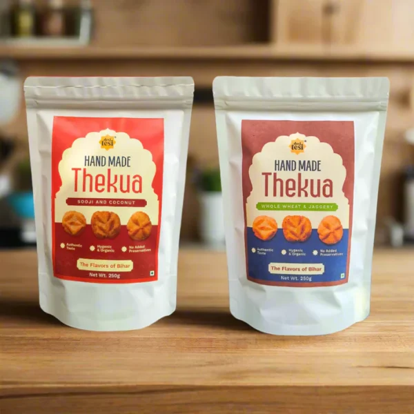 Sooji & Coconut + Wheat & Jaggery Thekua (Combo Pack)