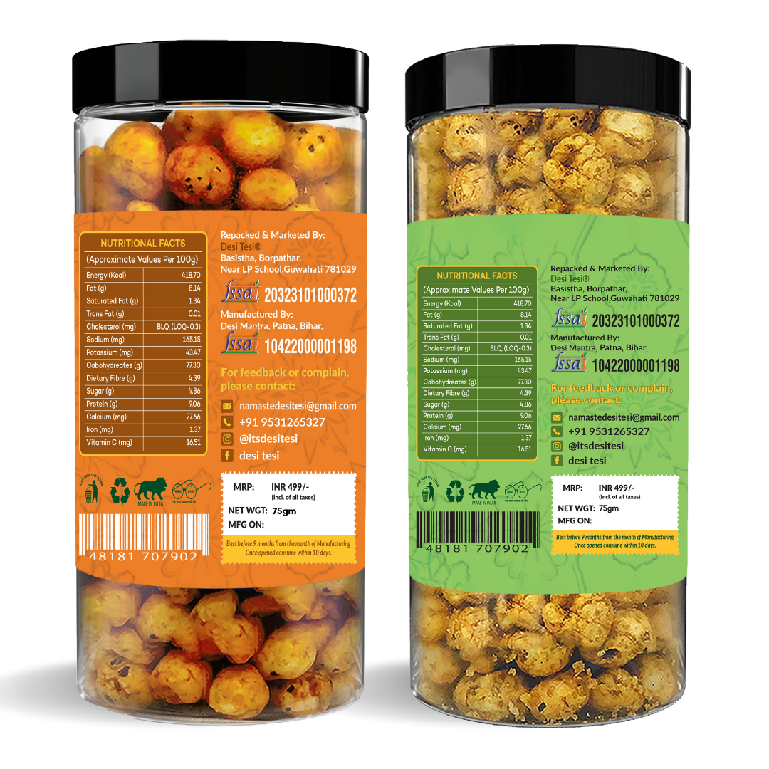 10 Roasted Makhana Combo – Pudina Party & Tangy Cheese | Premium Crunchy Fox Nuts - Image 5