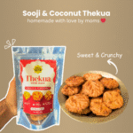 Traditional Thekua sample pack in 2 Flavour  – Sooji Coconut & Wheat Jaggery -240g - Image 2