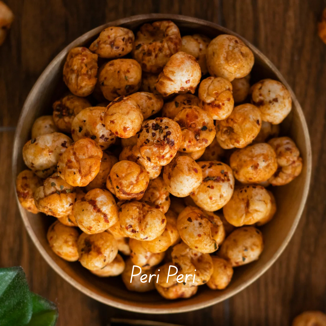 3 Roasted Makhana Combo – Peri Peri & Cream & Onion | Premium Crunchy Fox Nuts - Image 3