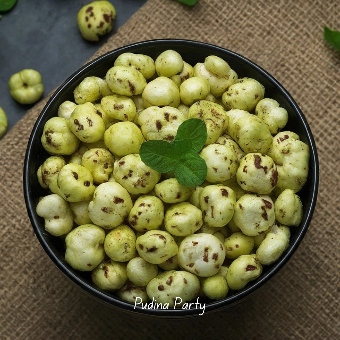 7 Roasted Makhana Combo – Pudina Party & Tangy Cheese | Premium Crunchy Fox Nuts - Image 2